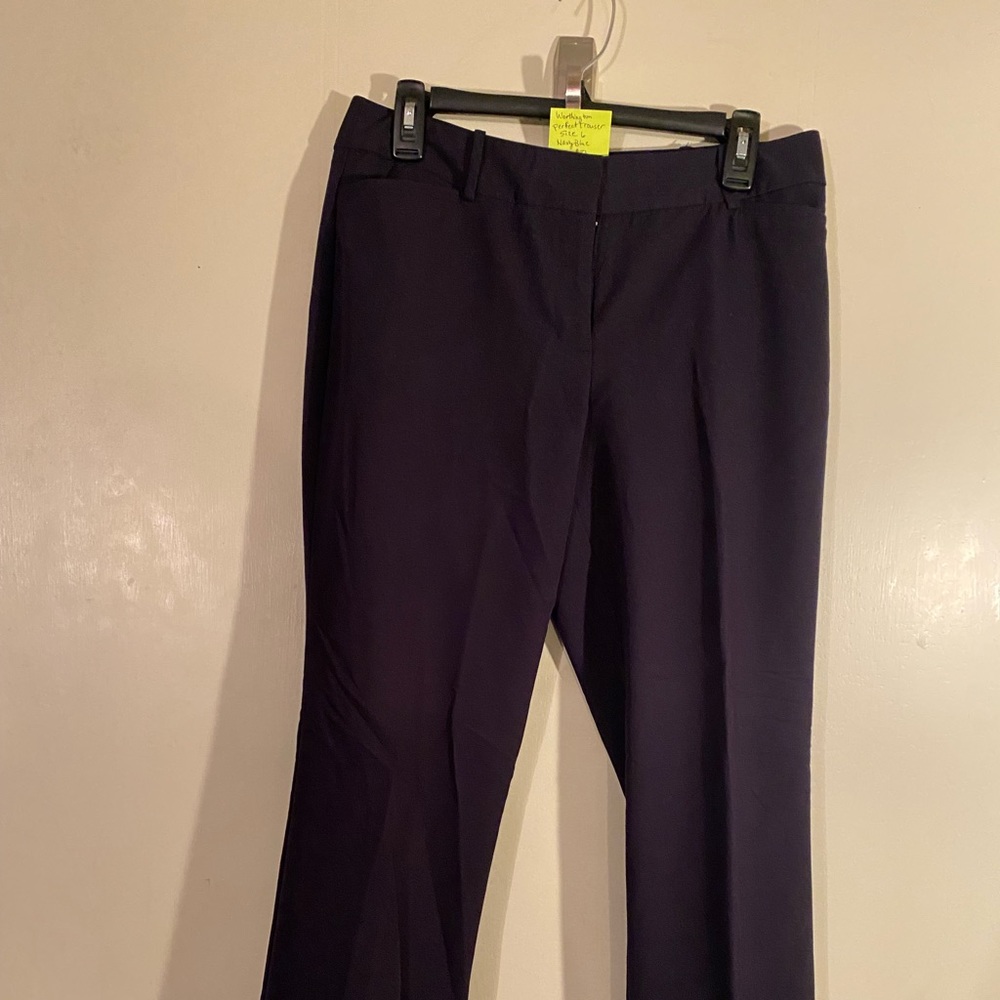 Worthington Perfect Trouser Size 6 Navy